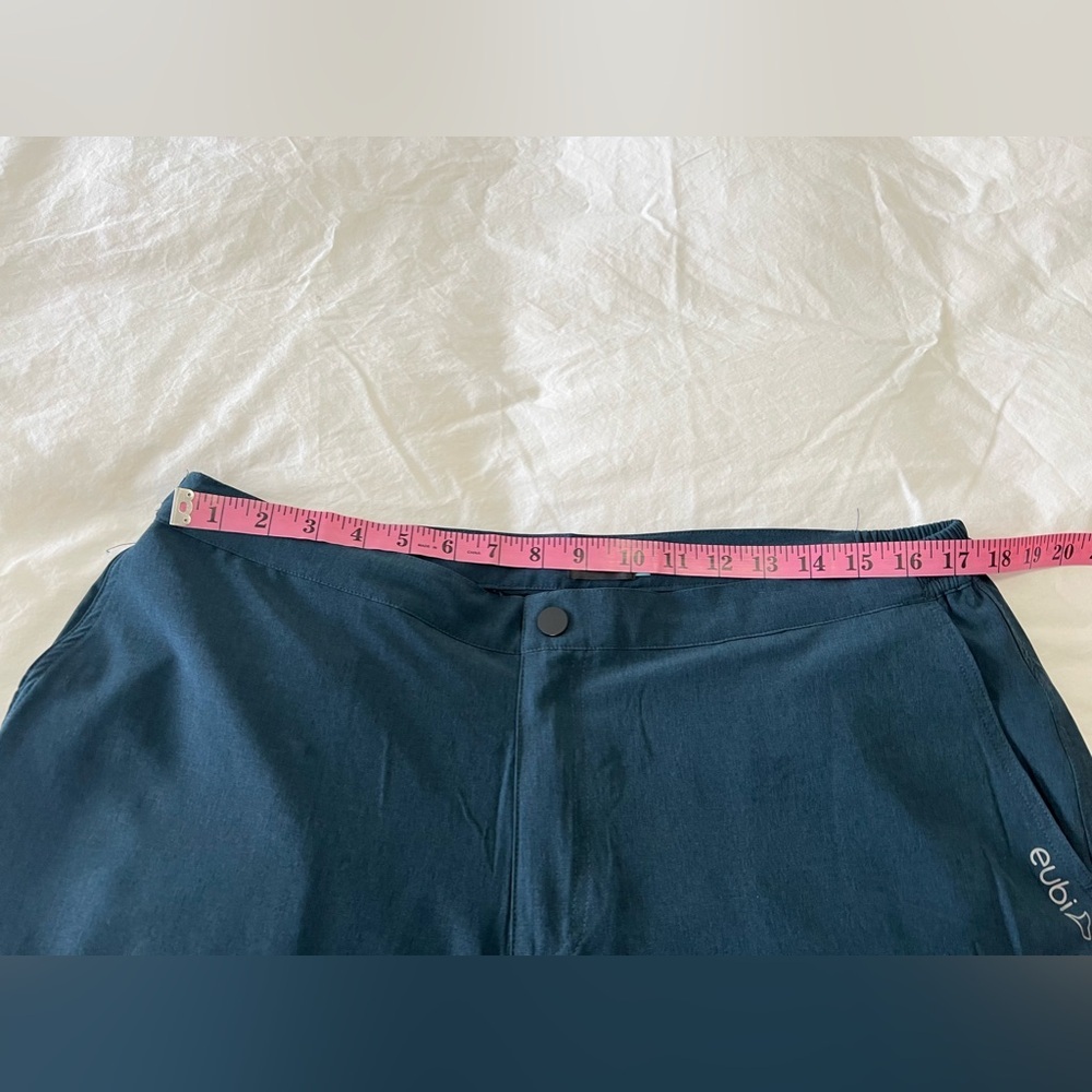 Eubi | Mens SZ XL | Golf Gym Shorts Fitness Active Stretch Pockets Blue Green - Picture 3 of 7